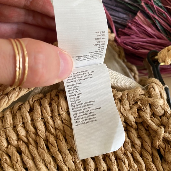 Porfois Crossbody Summer Vacation Beach Straw Lined Bag - Picture 8 of 14